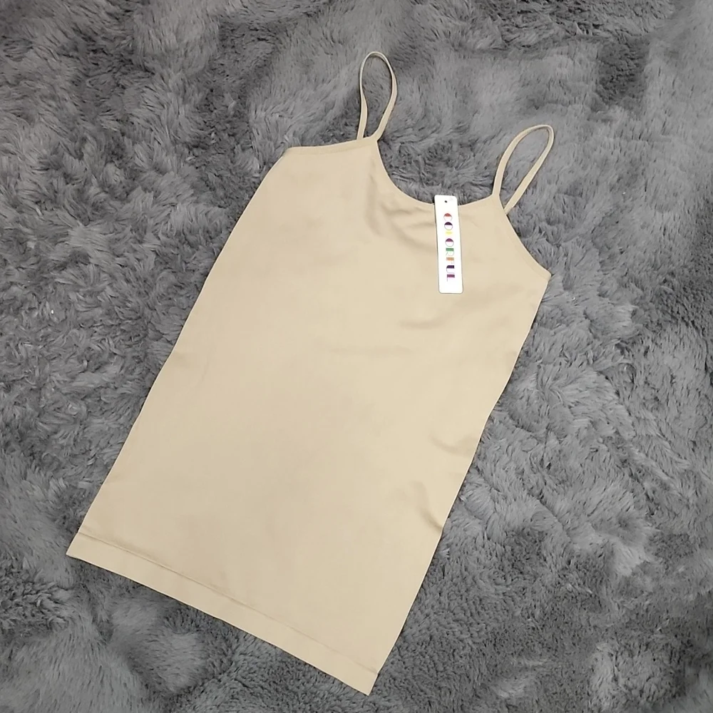 Colorful Beige Basic Top Size:OS - Picture 1 of 2